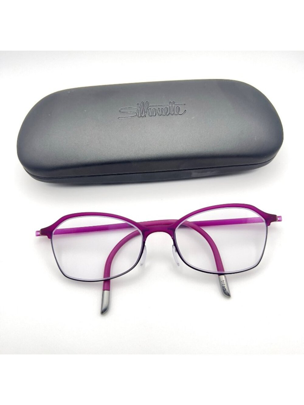 Silhouette SPX 1582 75 4040 Eyeglass Frames Titanium Purple Full Rim 51-17 135